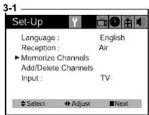 DAEWOO DTH-14 V4FSN - Programming Your TV's Channel Memory - 3