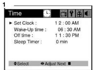 DAEWOO DTH-14 V4FSN - Setting the Sleep Timer - 1