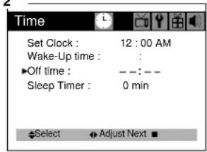 DAEWOO DTH-14 V4FSN - Setting Off Timer - 2
