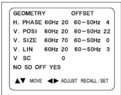 DAEWOO DTH-14 V4FSN - 4) GEOMETRIC ADJUSTMENTS (S6) - 2