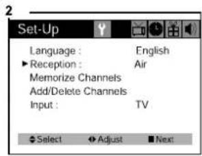 DAEWOO DTH-14 V4FSN - Adding/Deleting a channel to memory - 2