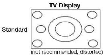 TV Display Standard (not recommended, distorted)