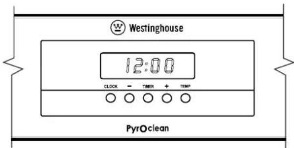 Westinghouse 12:00 CLOCK - TIMER + TEMP PyrOclean