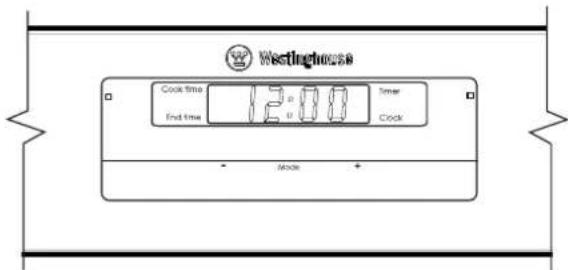 Westinghouse Cook time 12:00 End time 12:00 Time Clock Mode