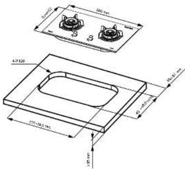 Rinnai RB-93TS - Removal of Hob (Fig 1) - 7