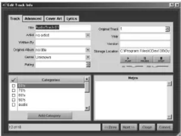 AIWA MM-RX400 - Editing track information - 1