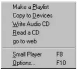 AIWA MM-RX400 - Menu bar - 1