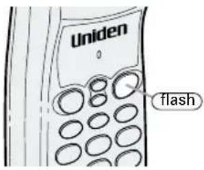UNIDEN EXS 2050 - Flash and Call Waiting - 1