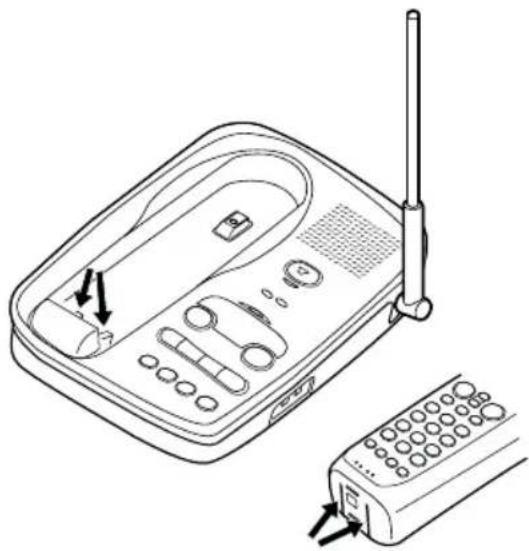 UNIDEN EXS 2050 - Cleaning the charging contacts - 1