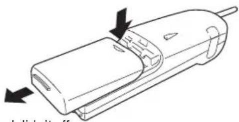 UNIDEN DS 805 - Installing the Handset Batteries - 1
