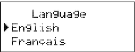 Language ►English Français