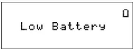 Low Battery 0
