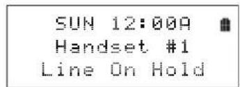 SUN 12:00A Handset #1 Line On Hold