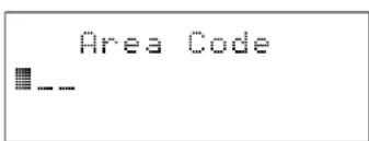 Area Code _ _