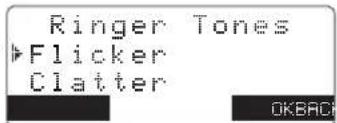 Ringer Tones ► Flicker Clatter OKBACK