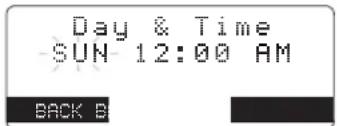 Day & Time SUN 12:00 AM BACK B