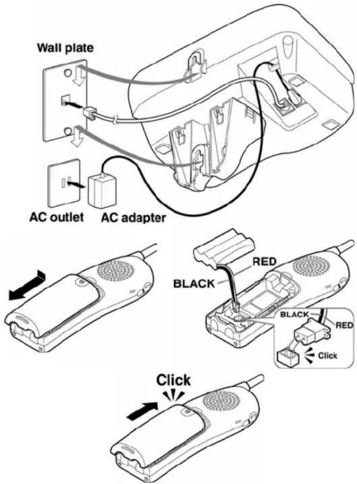 Wall plate AC outlet AC adapter BLACK RED BLACK RED Click Click