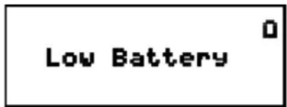 Low Battery 0