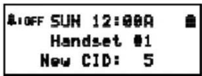 $10FF SUN 12:00A Handset #1 New CID: 5