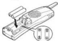 UNIDEN DCT 5260-2 - INSTALL THE AA BATTERIES - 5