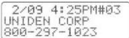UNIDEN DCT 4960-2 - Missing Caller ID data - 1