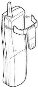 UNIDEN DCT 4960-2 - To attach the beltclip - 1