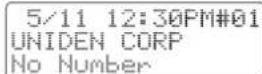 UNIDEN DCT 4960-2 - Missing Caller ID data - 3