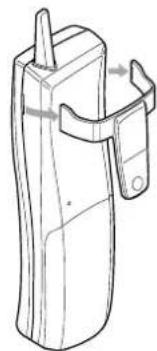 UNIDEN DCT 4960-2 - To remove the beltclip - 1