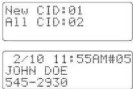 New CID:01 All CID:02 2/10 11:55AM#05 JOHN DOE 545-2930