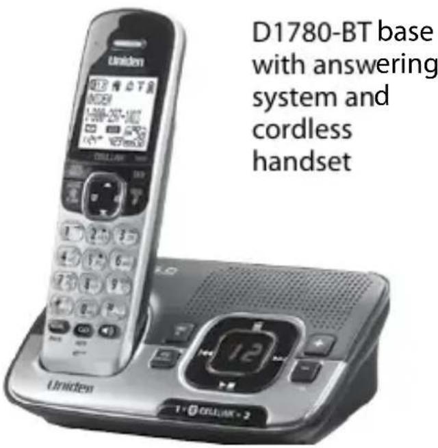 D1780-BT base with answering system and cordless handset