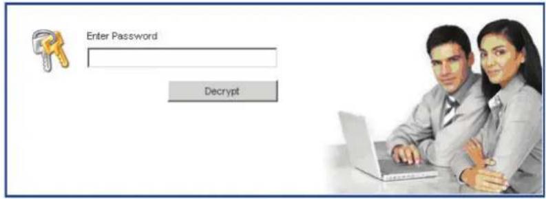 Enter Password Decrypt