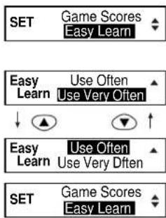 SEIKO ER1100 - ● Setting the frequency for the Easy Learn list - 1