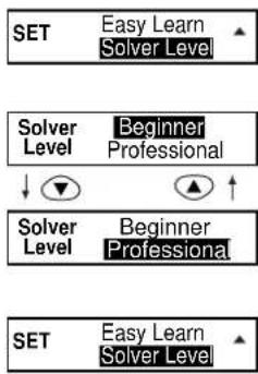 SEIKO ER1100 - ● Setting the Word Level for Solvers - 1