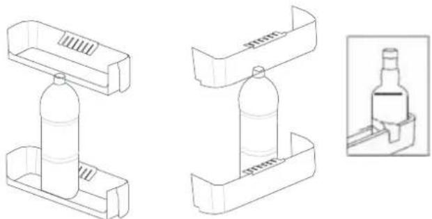 Montpellier MAB345C - Bottle Holder - 1