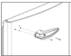 Montpellier MAB345C - Changing the Door Handle - 3