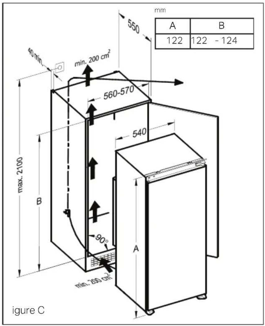 mm 550 min. 200 cm² 560-570 540 90° max. 2100 B A A B 122 122 - 124 Figure C