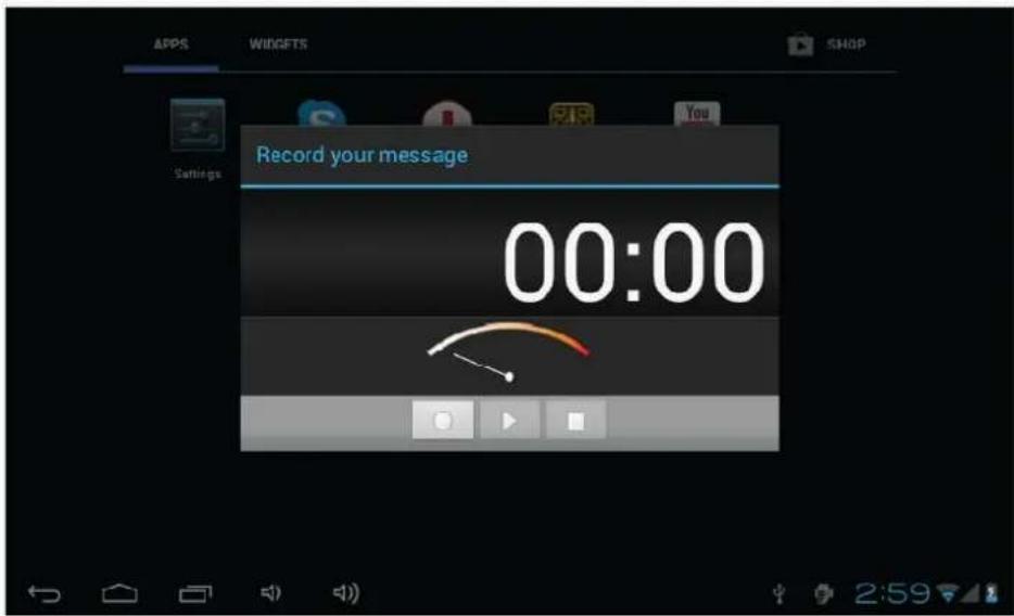 APPS WINGFTS SHOP Record your message 00:00