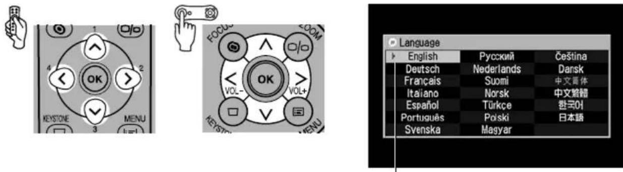 CANON REALiS SX7 Mark II D - Selecting a Language - 1