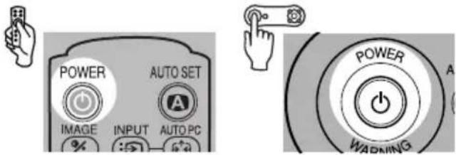 CANON REALiS SX7 Mark II D - Remove the lens cap and press the [POWER] button. - 1