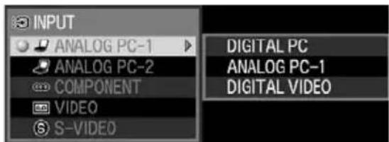 CANON REALiS SX7 Mark II D - Press the [INPUT] button. - 2