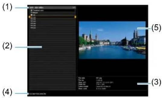 CANON REALiS WX6500 D - Description of USB File Browser - 2