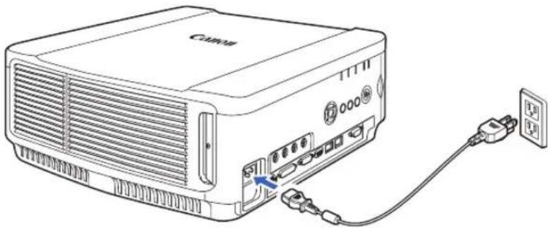 CANON REALiS WX6500 D - Plugging the Projector In - 1