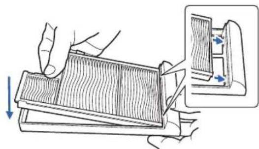 CANON REALiS WX6500 D - Replacing the Air Filter - 3