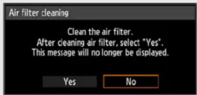 CANON REALiS WX6500 D - Cleaning the Air Filter - 2