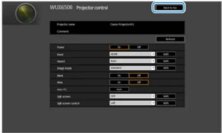 CANON REALiS WX6500 D - Controlling the Projector from a Computer - 3