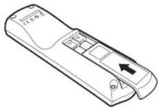 CANON REALiS WX6500 D - ■Installing Remote Control Batteries - 3
