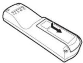 CANON REALiS WX6500 D - ■Installing Remote Control Batteries - 1