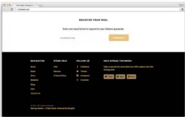REGISTER YOUR REEL Enter your email below to express for your lifetime guarantee www.yorkue.com MANUAN NAVIGATION STORE HELP POLLOW US HELP SPREAD THE WORKS Help upload the same address for 100% password for this Spreading web Show Send Send © 2005. All online members. generating power to find online password by Shopify