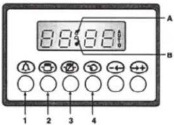 A 8:38' B 1 2 3 4