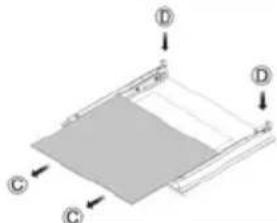 Montpellier MR95DFPB - How to remove the interior glass on the oven's door for cleaning : - 2